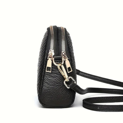 Cora | Chic Borsa Mini a Tracolla in Faux Leather con Texture Coccodrillo