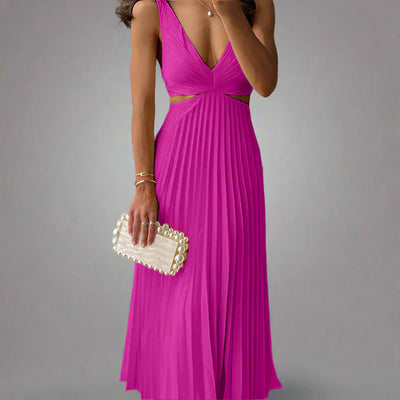 Laura™ | Abito lungo plissettato