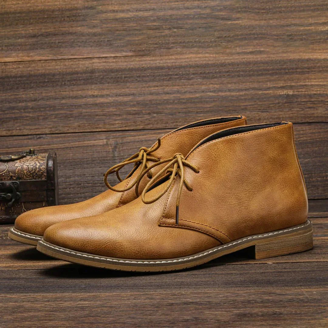 HEROLD™ | Eleganti Stivali Chukka in Pregiata Pelle