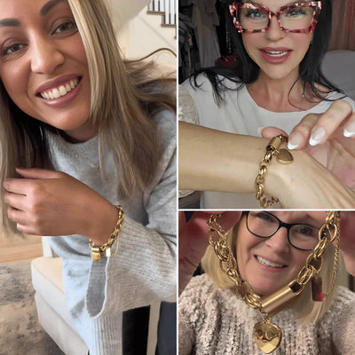 Bracciale Chunky Heartened | Collezione Oro