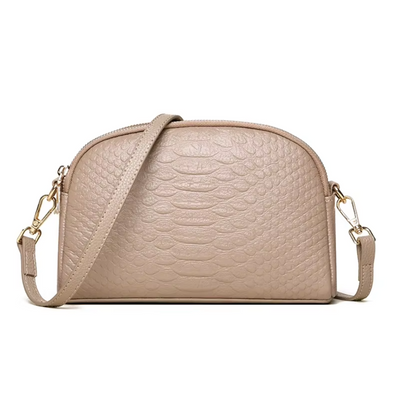 Cora | Chic Borsa Mini a Tracolla in Faux Leather con Texture Coccodrillo