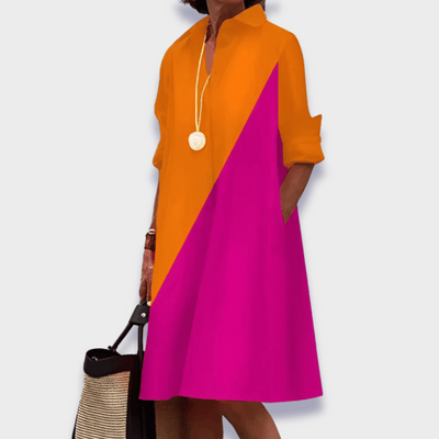 Mariangela™ | Abito polo in tessuto premium