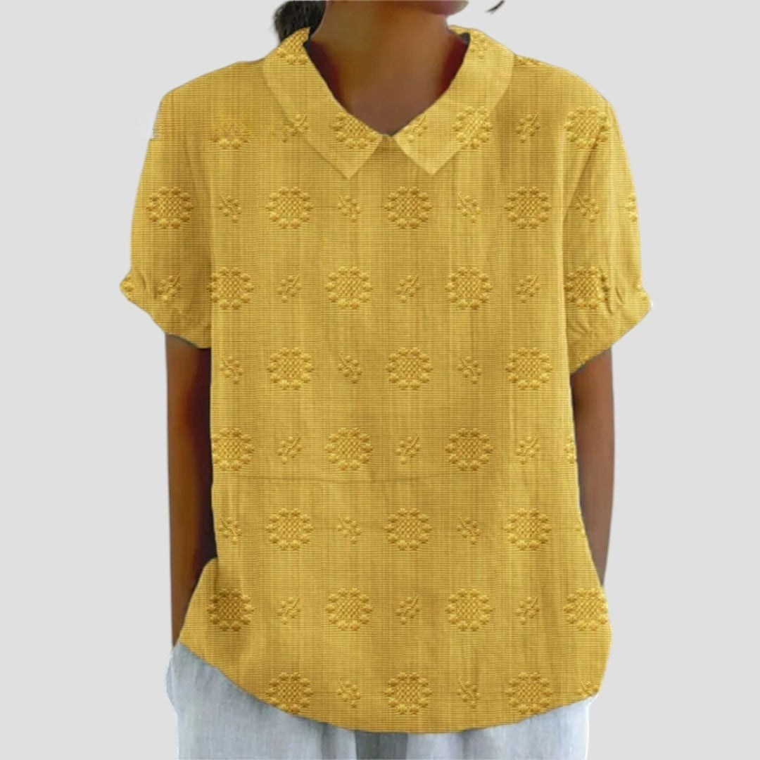 Judith™ | Blusa gialla con fantasia unica