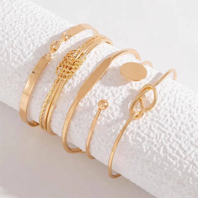 Set di bracciali Knotted Elegance | Oro