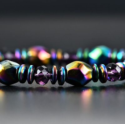 Bracciale di perle metalliche energizzanti dal design magnetico - Eonix