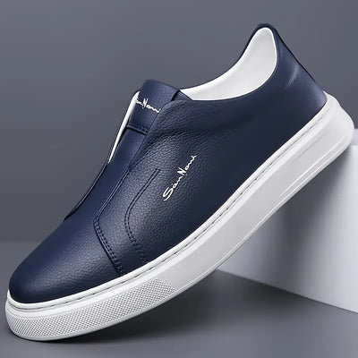 Eleganti Scarpe Slip-On in Pelle per un Look Raffinato