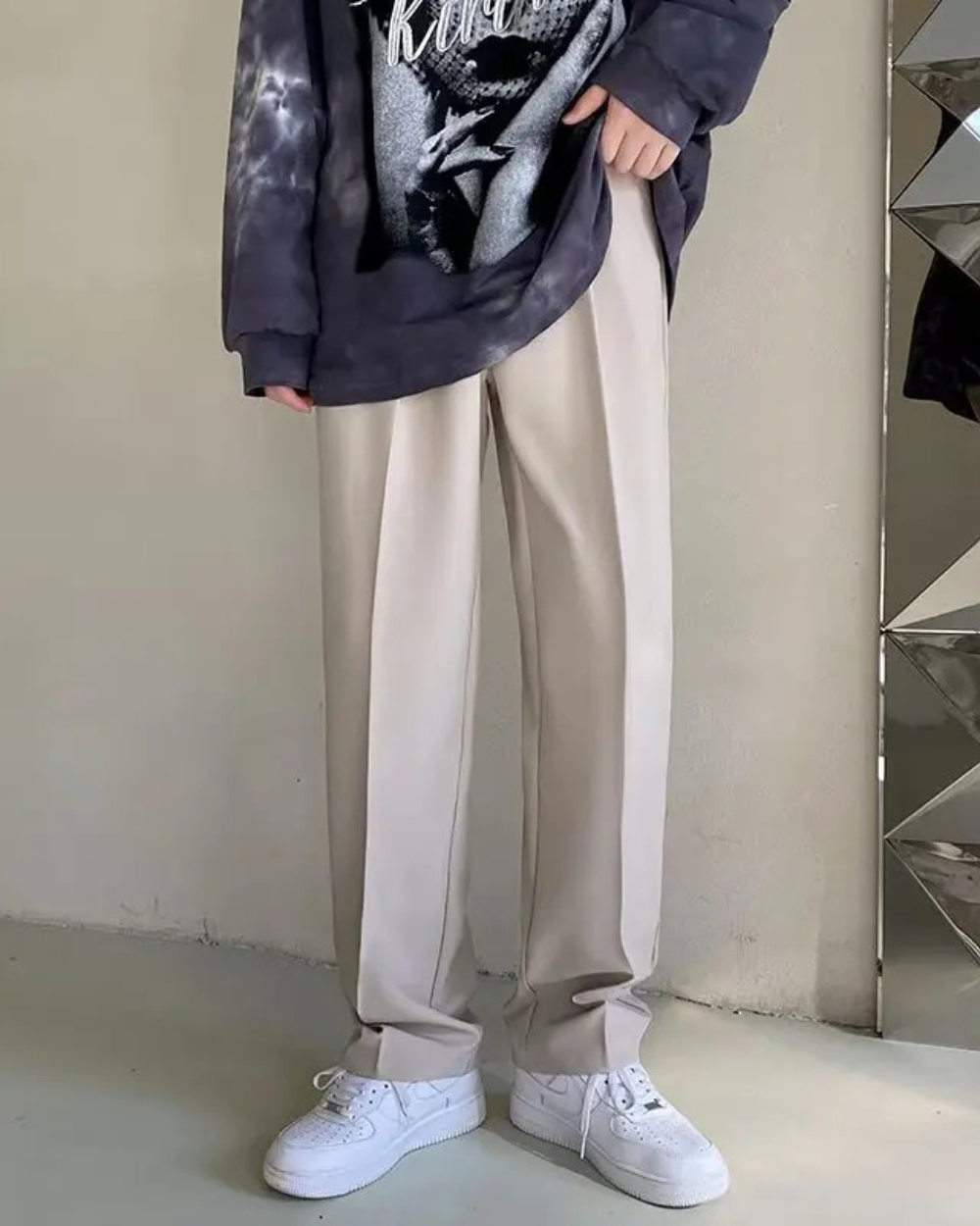 Pantaloni Milan a Gamba Larga