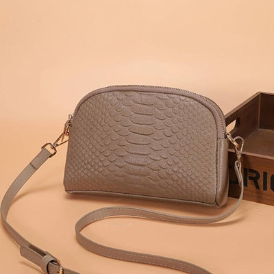Cora | Chic Borsa Mini a Tracolla in Faux Leather con Texture Coccodrillo