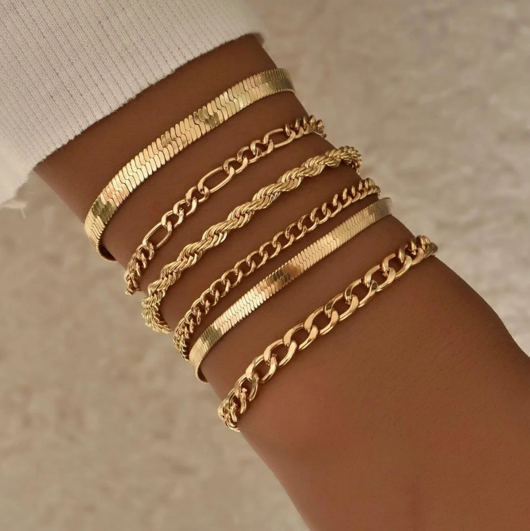 Set bracciale a braccio intero | Oro