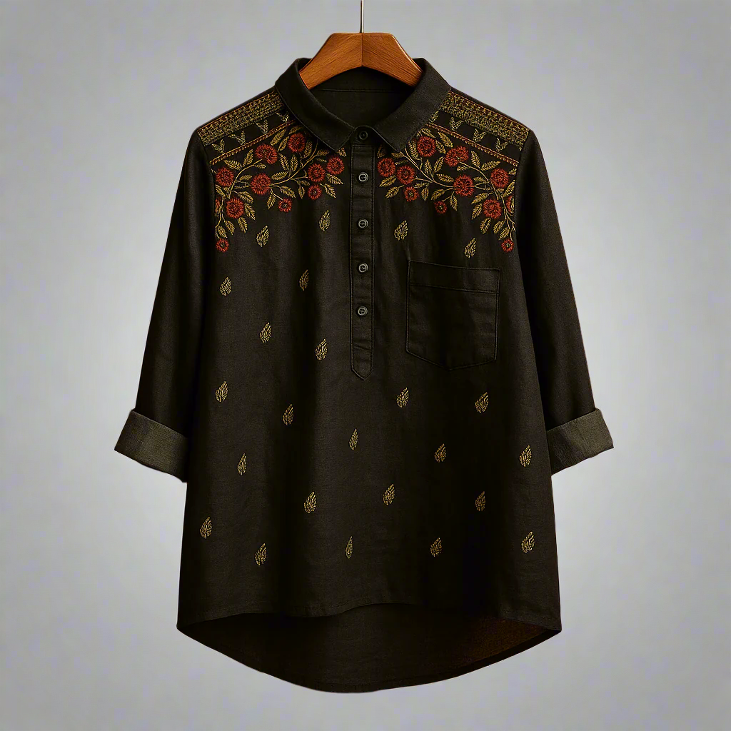 Amina™ | Blusa ricamata traspirante