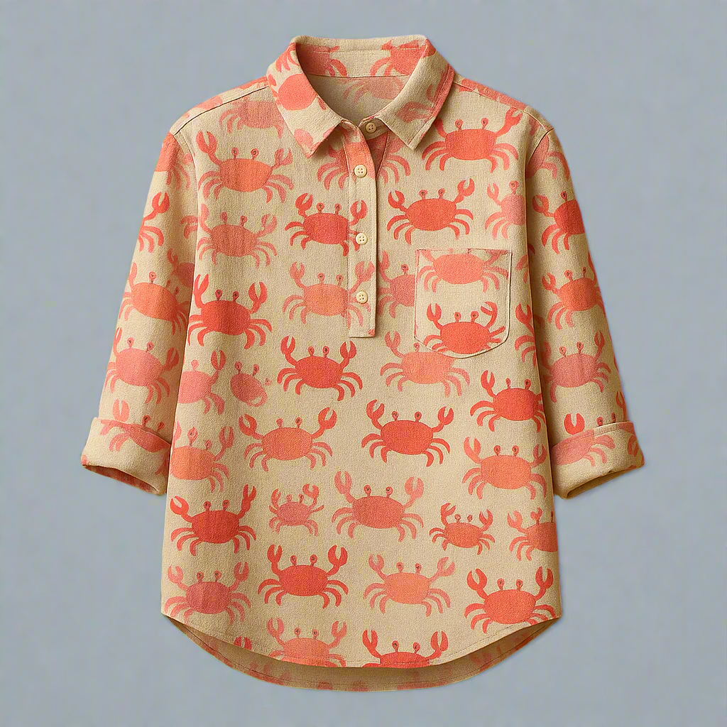 Annabel™ | Blusa estiva con granchi