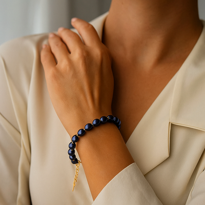 Elena Belccini - Bracciale con ciondolo di perle