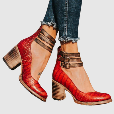 Benedetta™ | Stivaletti in pelle con tacco