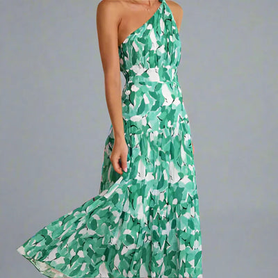 Ida™ | Abito floreale monospalla