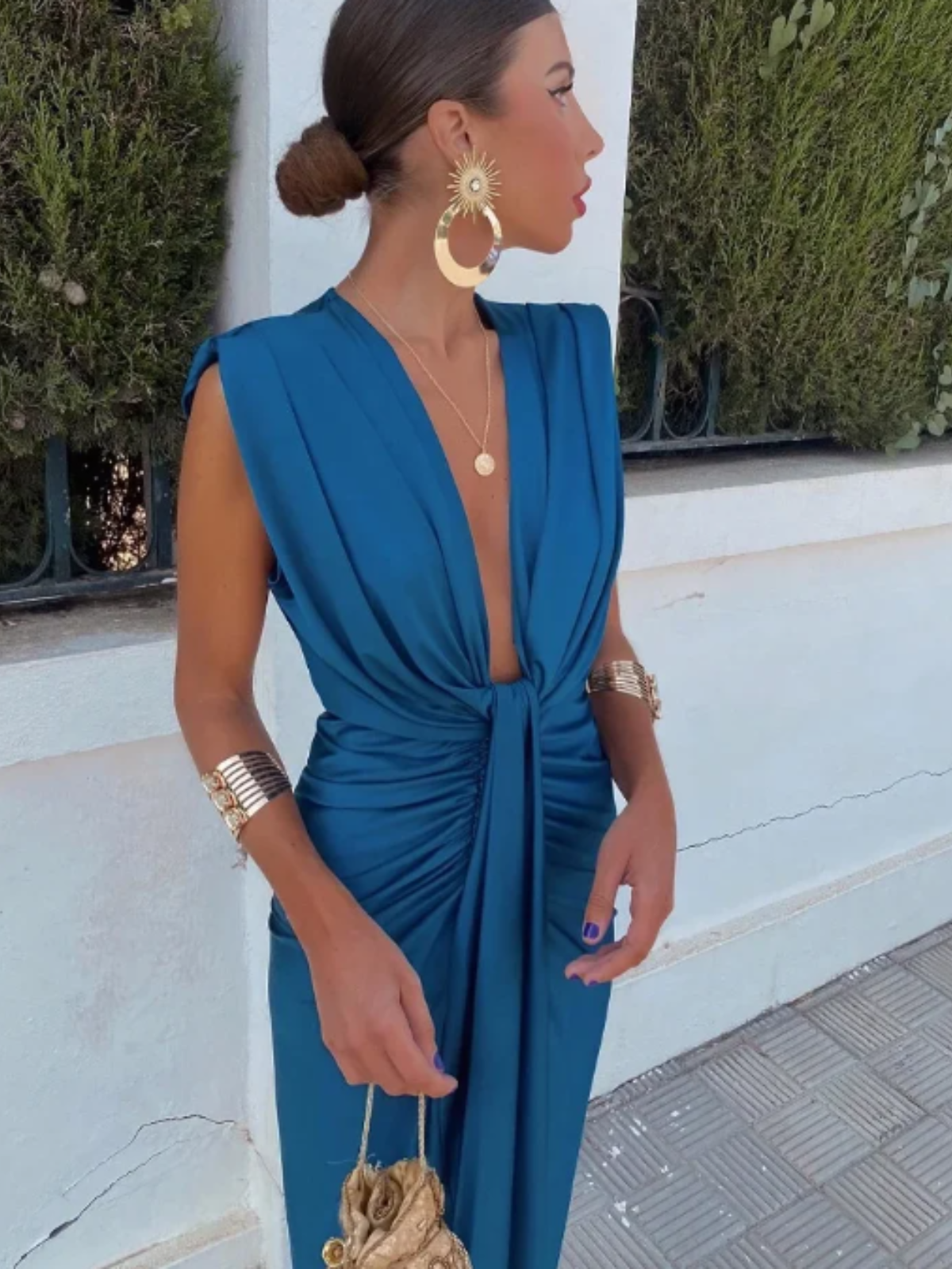 Crocetta™ | Abito Elegante con Scollo Chic