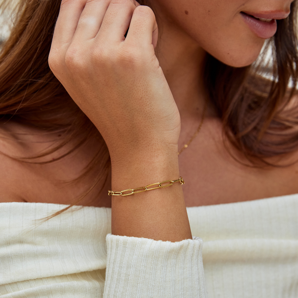 Bracciale con clip | Oro