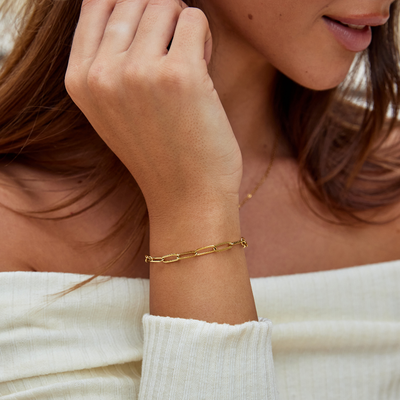 Bracciale con clip | Oro