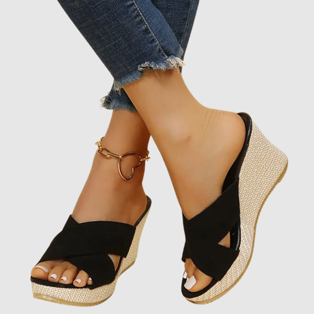 Nives™ | Eleganti sandali con zeppa