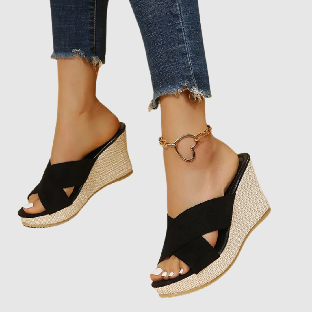 Nives™ | Eleganti sandali con zeppa