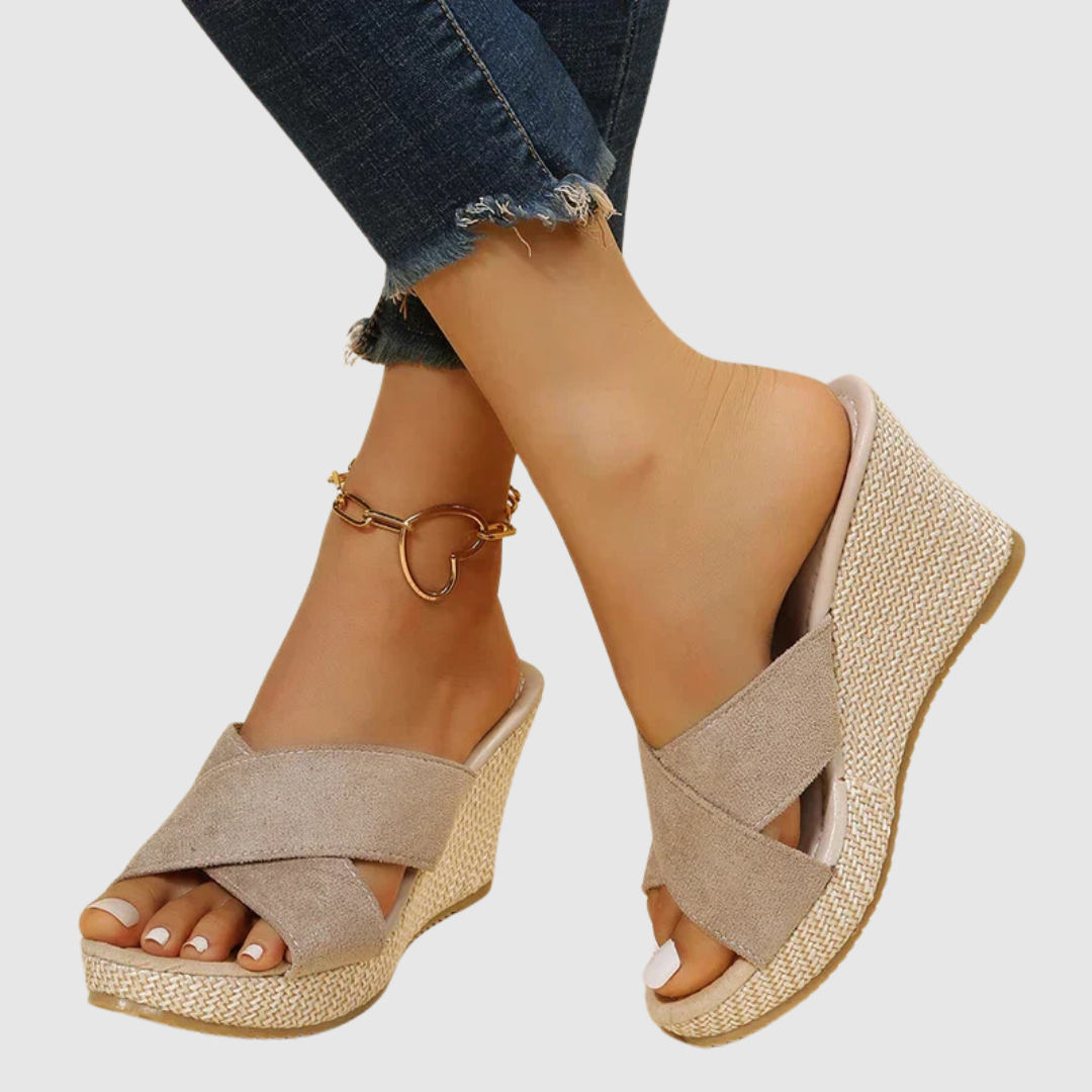 Nives™ | Eleganti sandali con zeppa