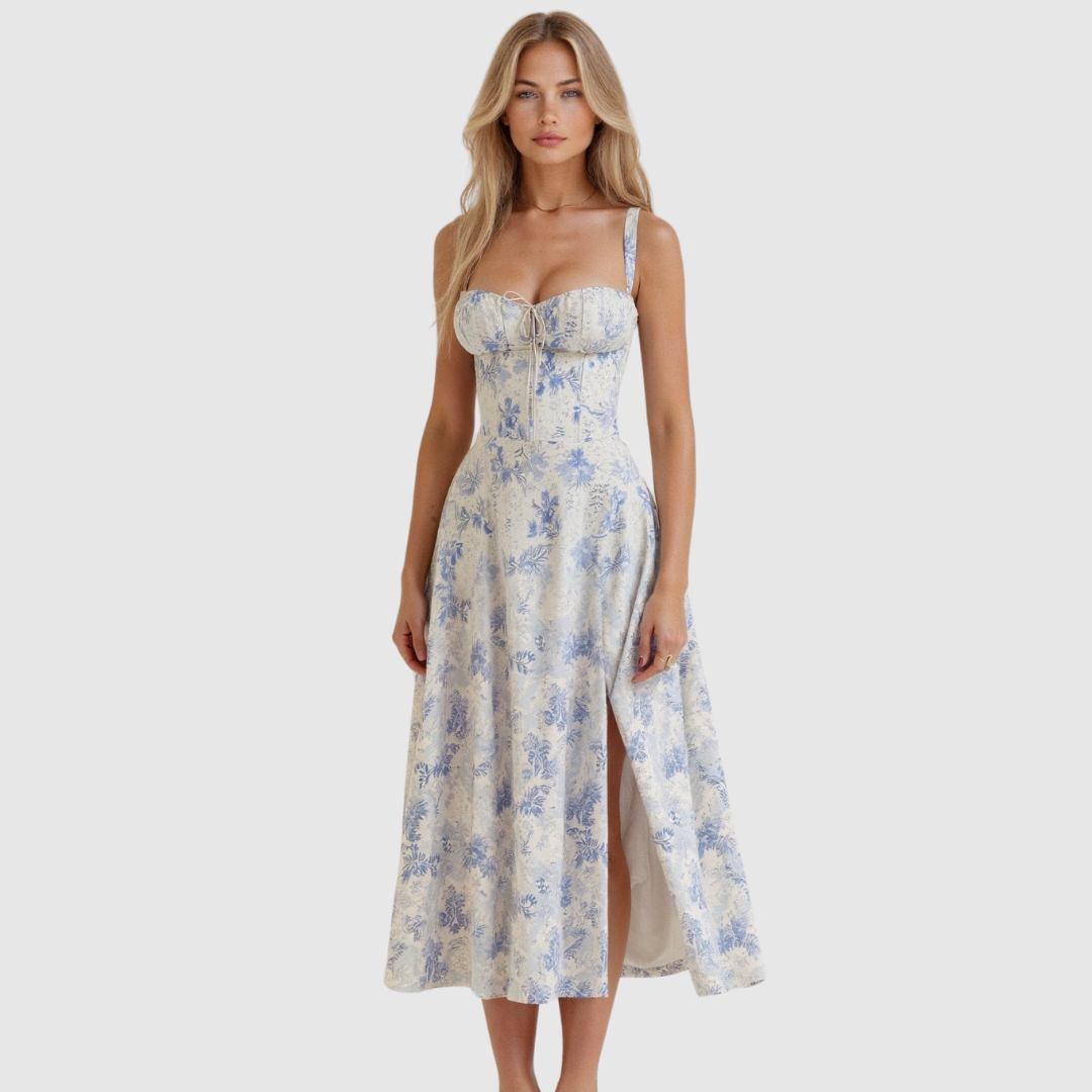 Tessa™ | Abito floreale con corsetto