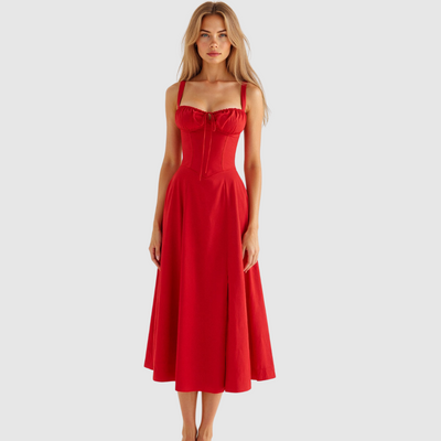 Tessa™ | Abito floreale con corsetto