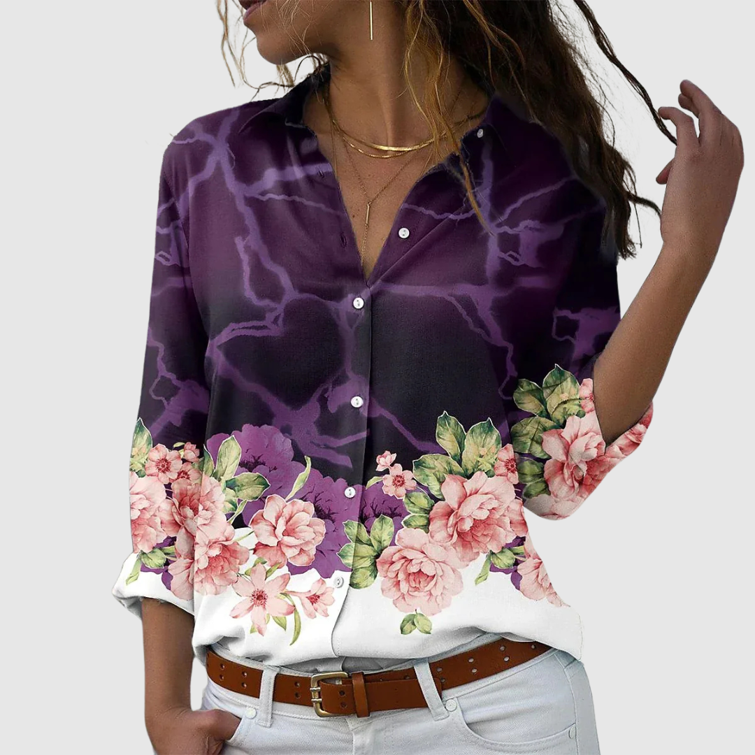 Selmah™ | Camicia a stampa elegante