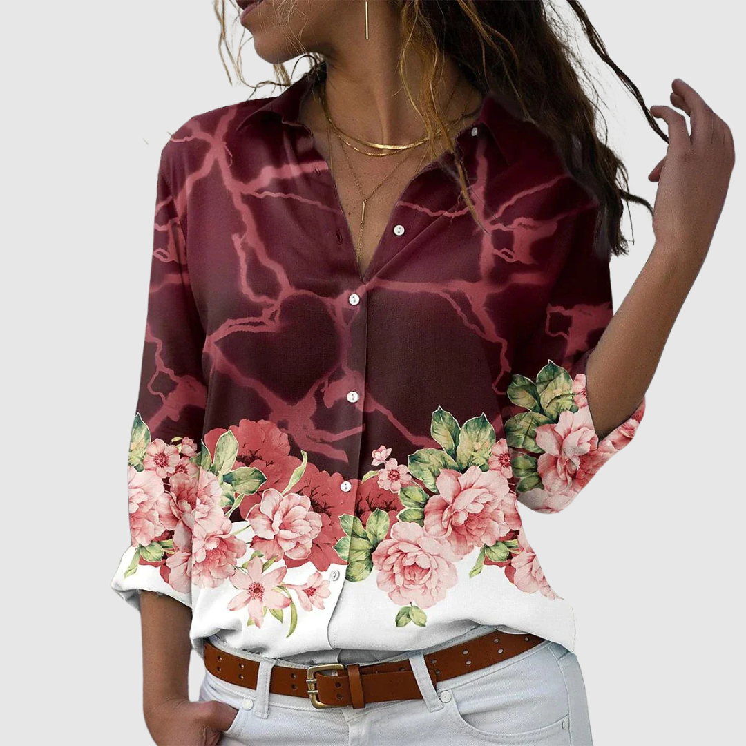 Selmah™ | Camicia a stampa elegante