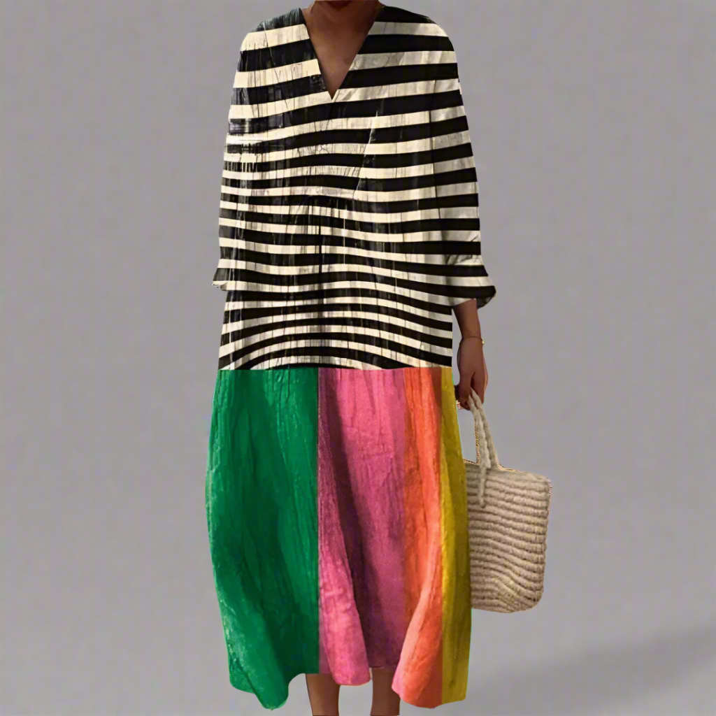 Alexandra™ | Abito geometrico elegante