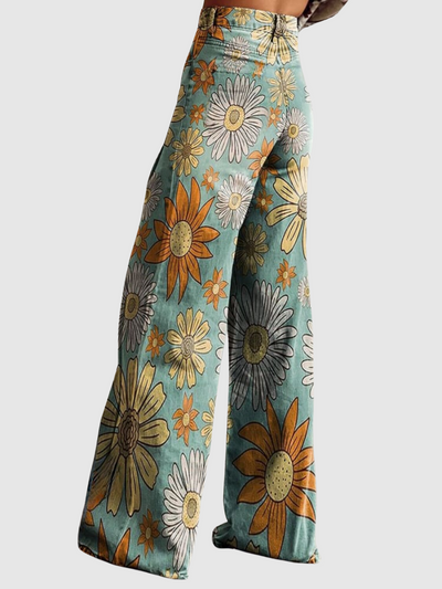 Marika™ | Pantaloni floreali retrò