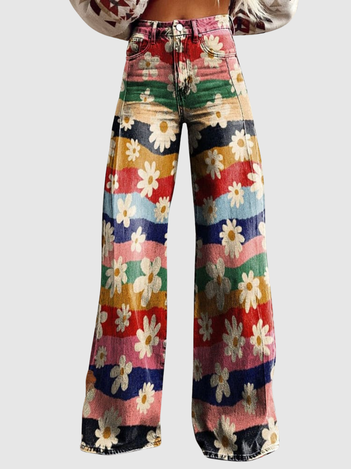 Betty™ | Pantaloni floreali multicolore