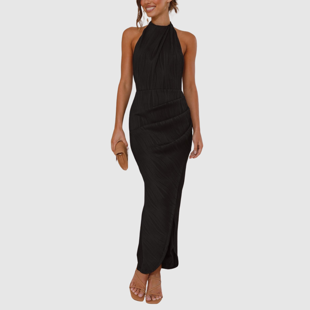 Selma™ | Vestito lungo plissettato