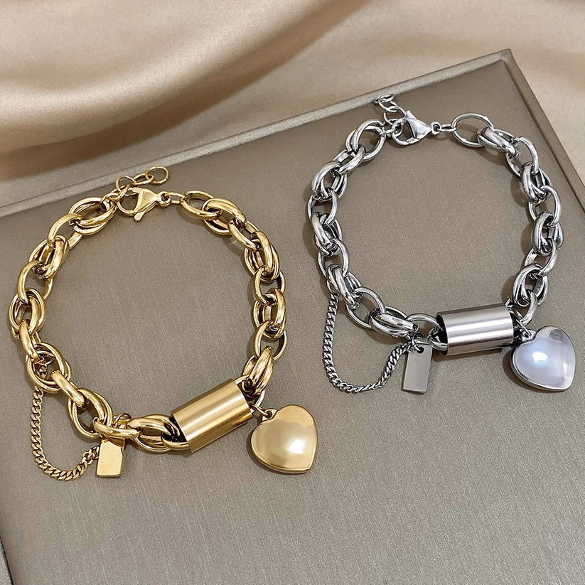 Bracciale Chunky Heartened | Collezione Oro