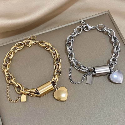 Bracciale Chunky Heartened | Collezione Oro