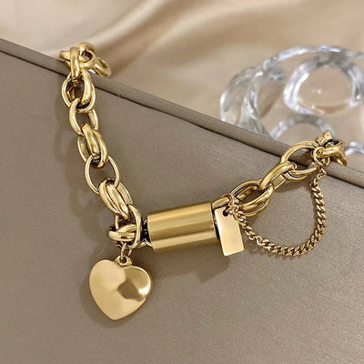 Bracciale Chunky Heartened | Collezione Oro