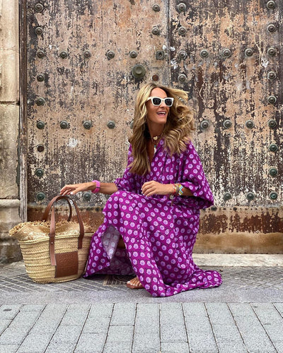 Fleur | Elegante Abito Maxi in Stile Bohemien per un Look Unico e di Tendenza