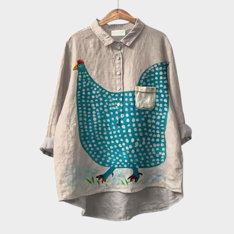 ELISABETTA | Blusa Oversize Floreale con Comfort Avvolgente per Giornate Spensierate