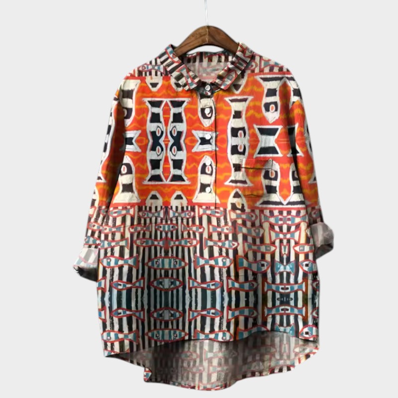 VIOLETTA | Blusa Floreale Oversize con Comfort Assoluto per le Giornate di Sole