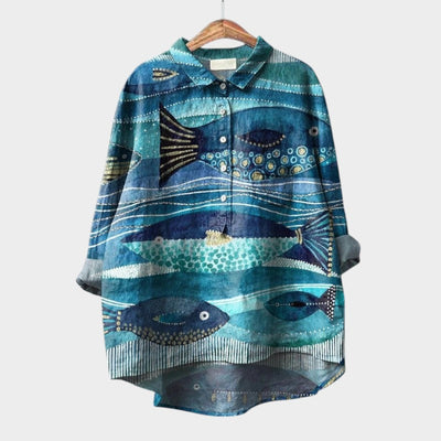 VIOLETTA | Blusa Floreale Oversize con Comfort Assoluto per le Giornate di Sole