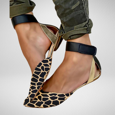 ELENA | Eleganti ballerine a punta con cinturino alla caviglia per uno stile raffinato