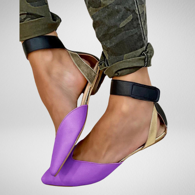 ELENA | Eleganti ballerine a punta con cinturino alla caviglia per uno stile raffinato