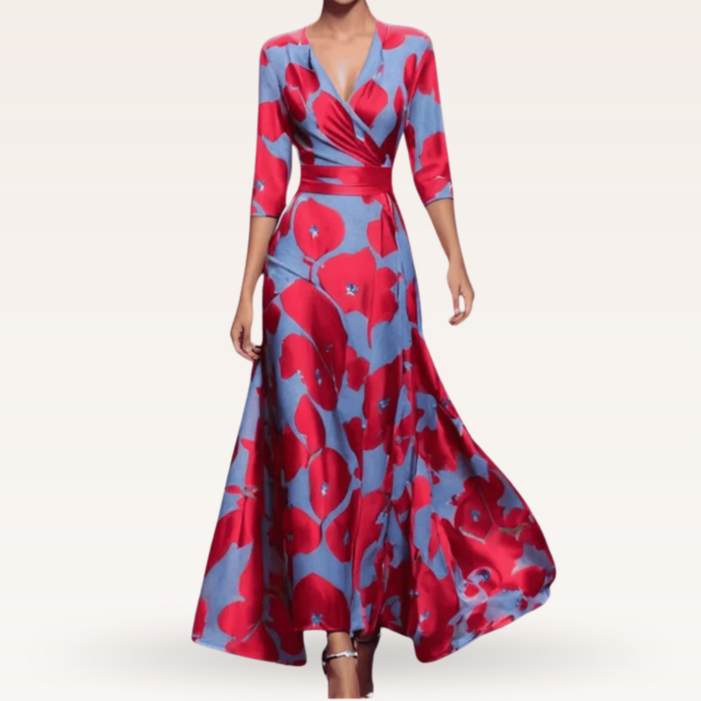 Cléandre™ | Elegant Maxi Dress with Flowers