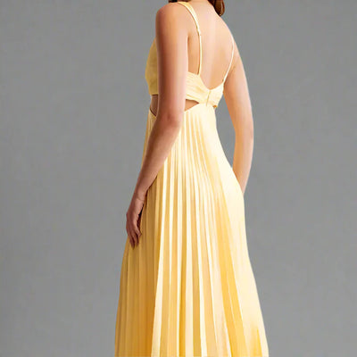 Laura™ | Abito lungo plissettato