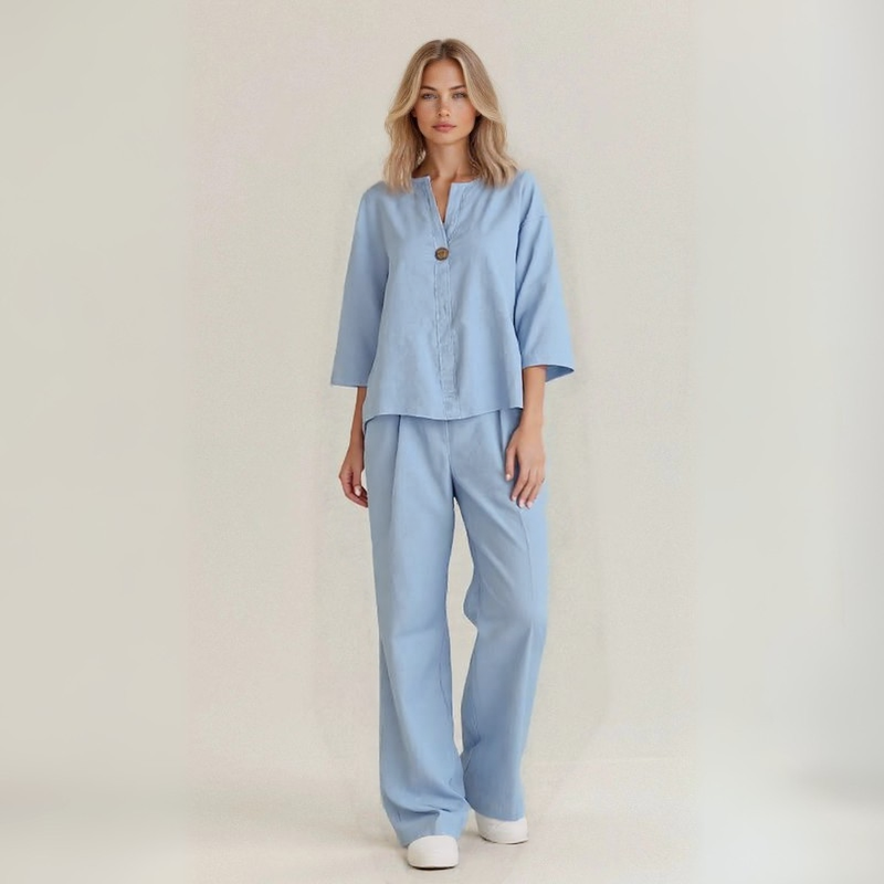 Amanda | Set in lino misto cotone artigianale