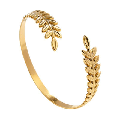 Bracciale con motivo a foglia