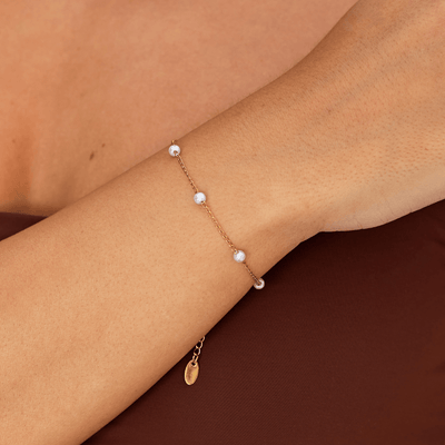 Bracciale con perle d'acqua dolce Nura