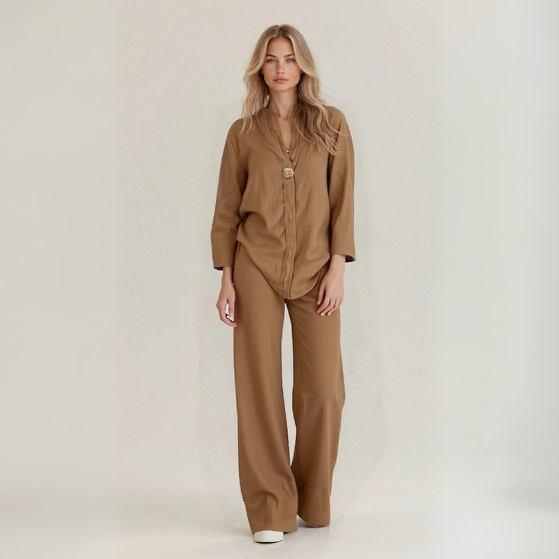 Amanda | Set in lino misto cotone artigianale