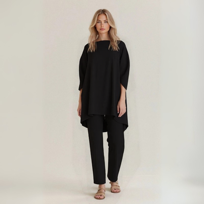 Silvia | Completo in lino e cotone artigianale