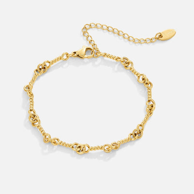 Bracciale con catena a nodi in oro