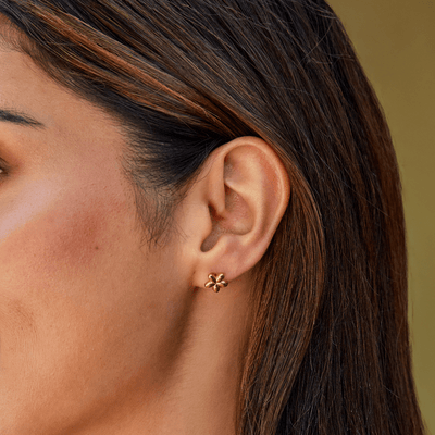 Orecchini a palloncino con fiori